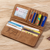 Hengsheng Long Men's Wallet Retro Casual Brand Wallet Korean Clutch Bag Large Capacity Frosted Card Bag European and American