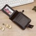 Cross-Border Best-Selling Retro Men's Wallet for Storing Change, Amazon Hot-Selling Item in Stock, Large Capacity Short Zipper Wallet