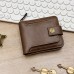 Cross-Border Best-Selling Retro Men's Wallet for Storing Change, Amazon Hot-Selling Item in Stock, Large Capacity Short Zipper Wallet
