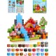 208PCS Magnetic Building Blocks Set for Kids Ages 3-8, 0.8in Magnetic Cubes STEM Construction Toy, 3D Magnet Building Blocks for Boys Girls, Birthday