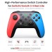 Wireless Switch Controller for Nintendo Switch/Switch 2/Lite/OLED Controller, Switch Controller with a Mouse Touch Feeling on Back Buttons, Extra Switch Pro Controller with Wake-up,Programmable, Turbo Function