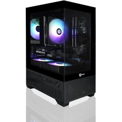 Mini-X Gaming PC - I5 11400F up to 4.4 GHz, GeForce RTX 5060 8GB VRAM, 16GB RAM, 1TB M.2 NVMe SSD, Windows 11 Home Black