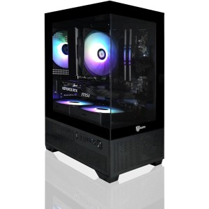 Mini-X Gaming PC - I5 11400F up to 4.4 GHz, GeForce RTX 5060 8GB VRAM, 16GB RAM, 1TB M.2 NVMe SSD, Windows 11 Home Black
